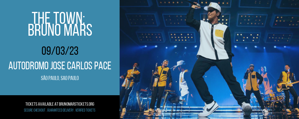 The Town: Bruno Mars at Bruno Mars Concert Tickets tickets The Town: Bruno Mars at Bruno Mars Concert Tickets